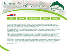 Tablet Screenshot of debowe-zacisze.pl